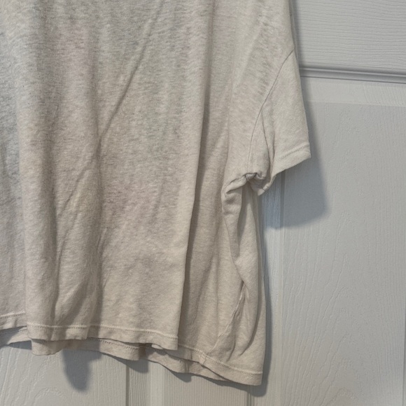 Mother Denim Mother Superior Big Deal Linen Cotton Deadflowers Tee Women Size L - Picture 9 of 12